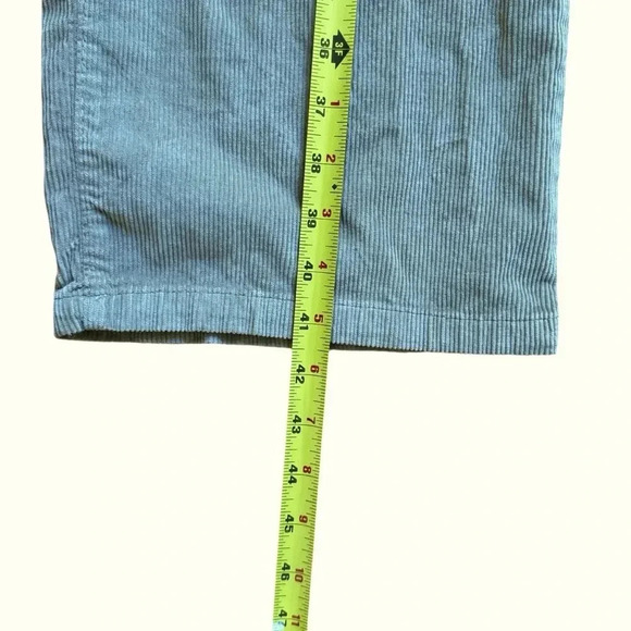 Zara Corduroy Green Pants Pull-on Wide leg Size 2 - Picture 5 of 9